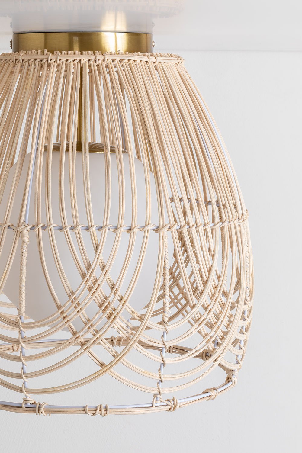 Lampada da soffitto in rattan Tyrona