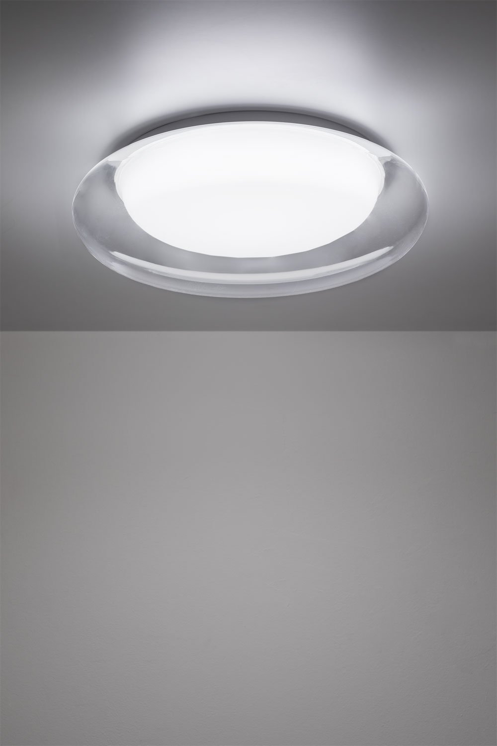 Plafoniera LED in Metacrilato e Metallo Vermer