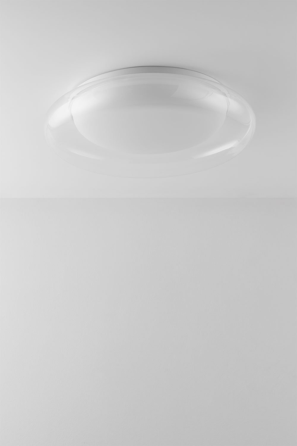 Plafoniera LED in Metacrilato e Metallo Vermer