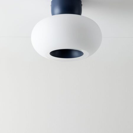 Plafoniera LED in Vetro e Acciaio Deruent