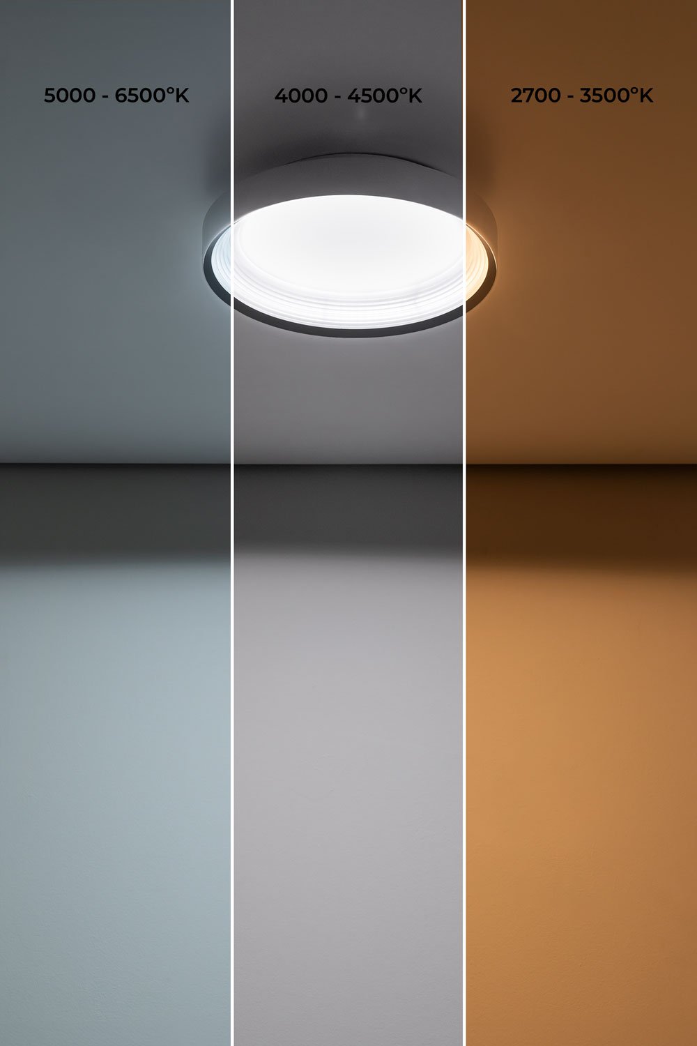 Plafoniera LED Sarwat in Metacrilato e Alluminio