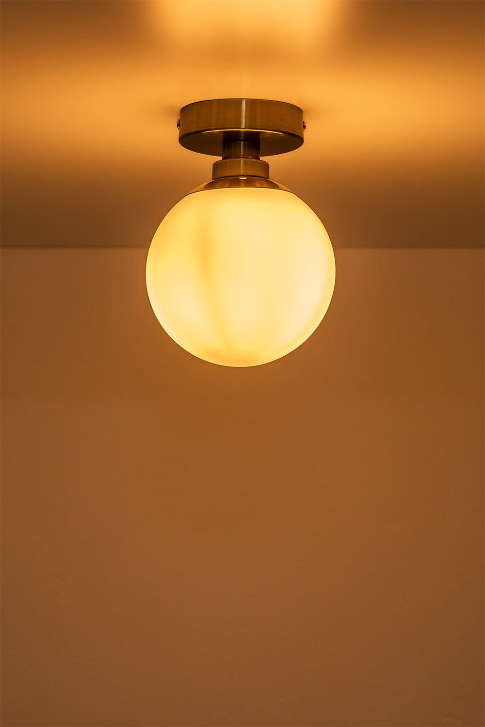 Plafoniera da soffitto con sfera di vetro Uvol Traditional