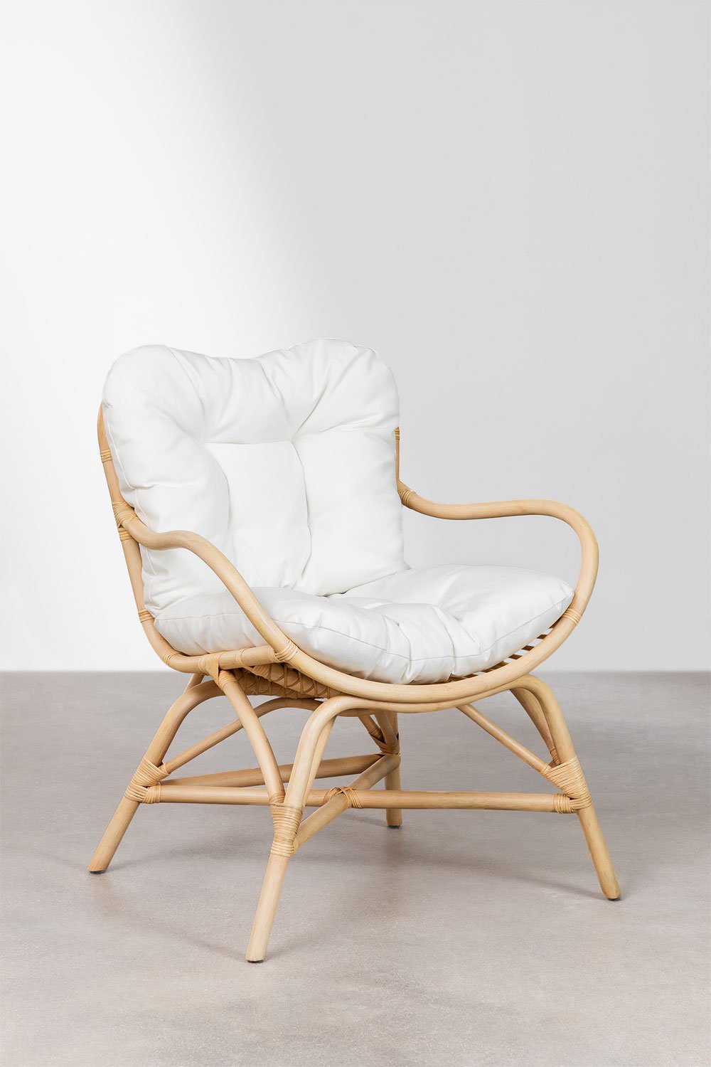 Poltrona da giardino in rattan Makena