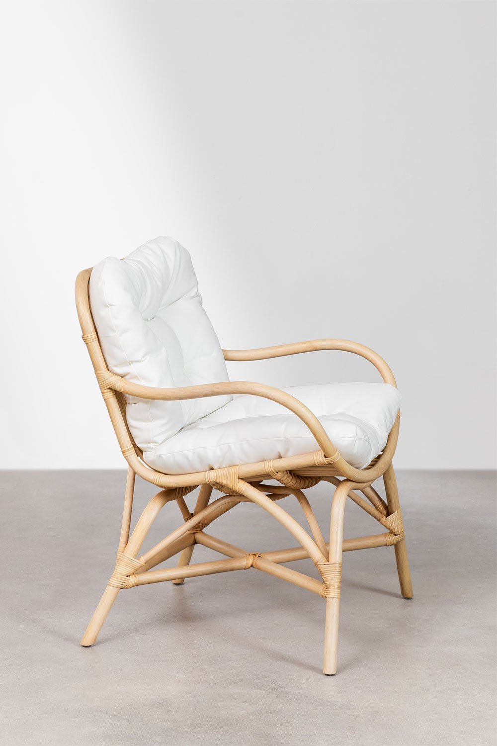 Poltrona da giardino in rattan Makena