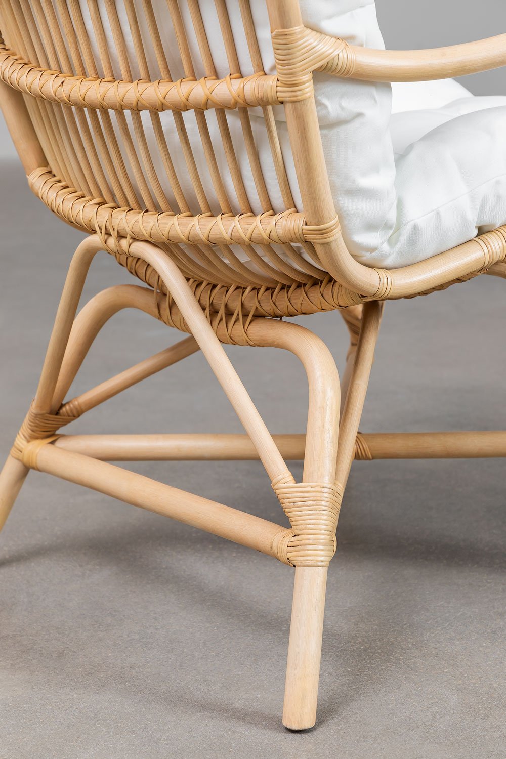 Poltrona da giardino in rattan Makena