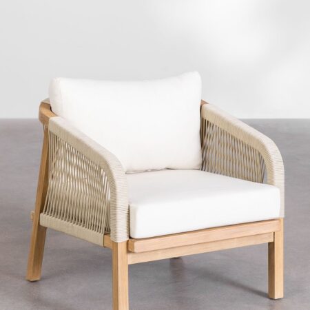 Poltrona Dubai in legno di acacia