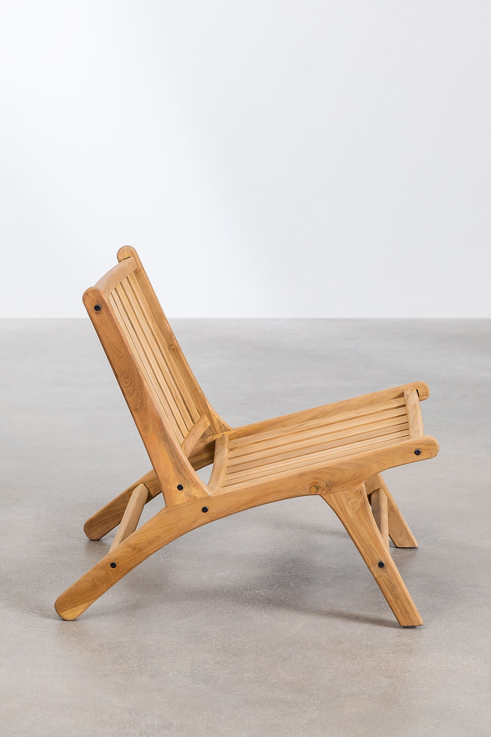 Poltrona in legno di teak Caima