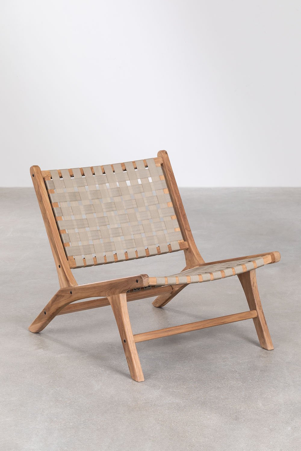 Poltrona in legno di teak Diama