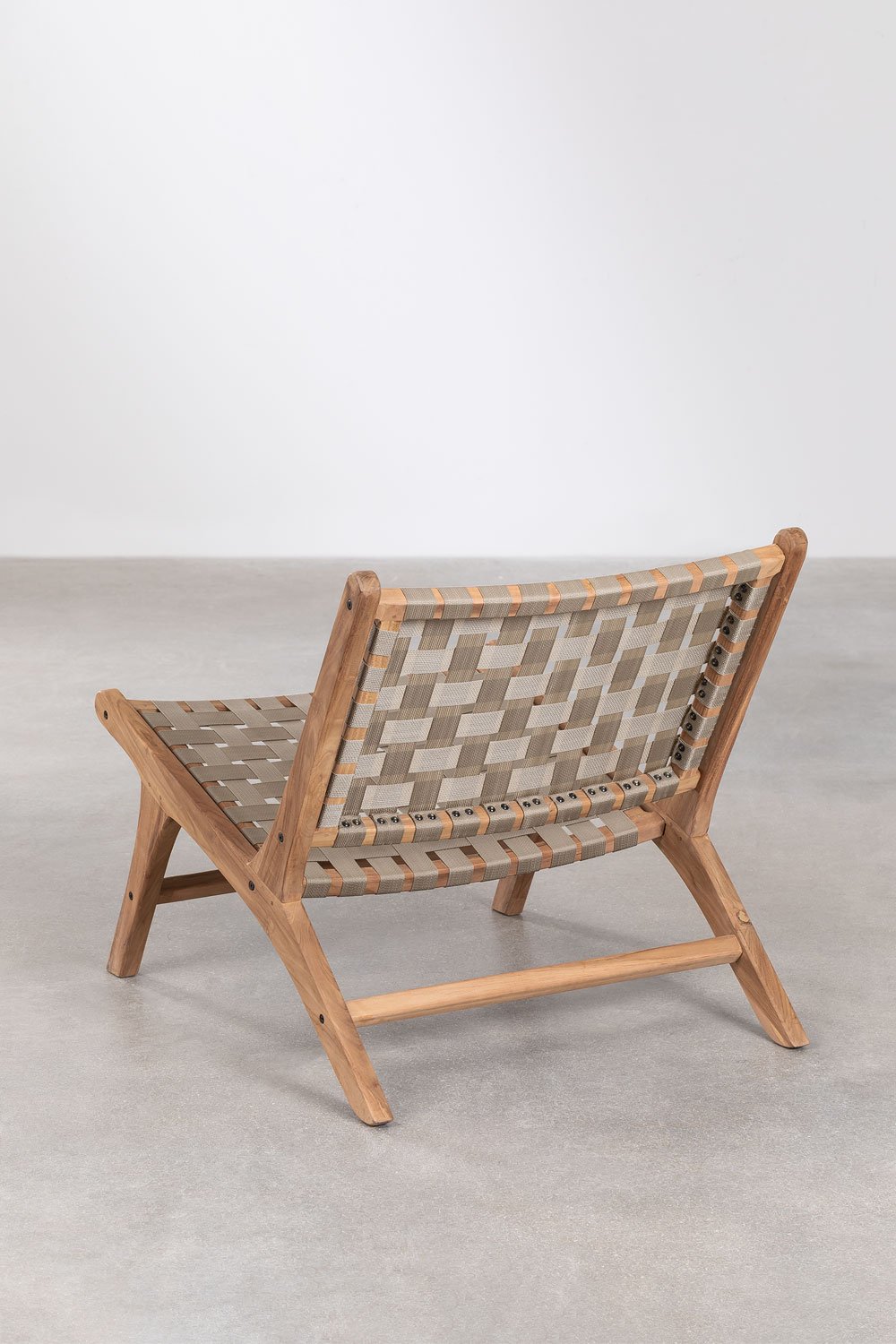 Poltrona in legno di teak Diama
