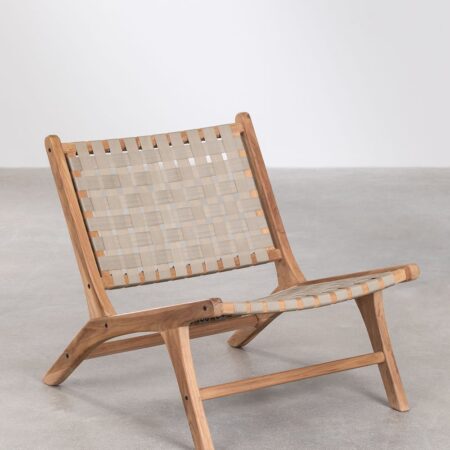 Poltrona in legno di teak Diama