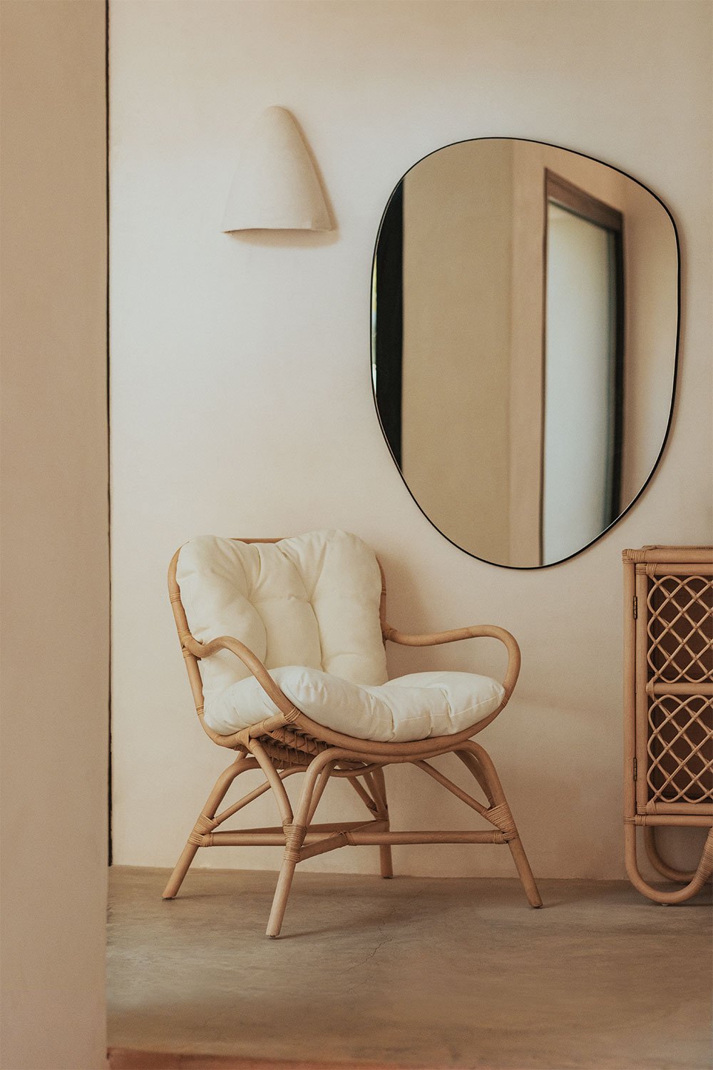 Poltrona in rattan Makena