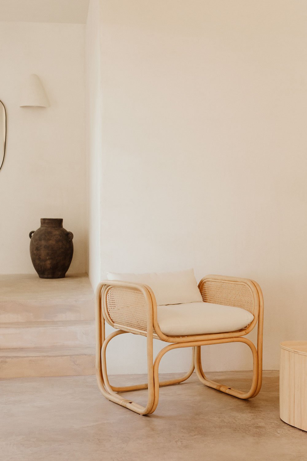 Poltrona in rattan Wilbert