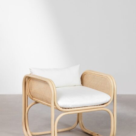 Poltrona in rattan Wilbert