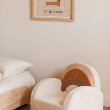 Poltrona in pelle di pecora Sainy Kids
