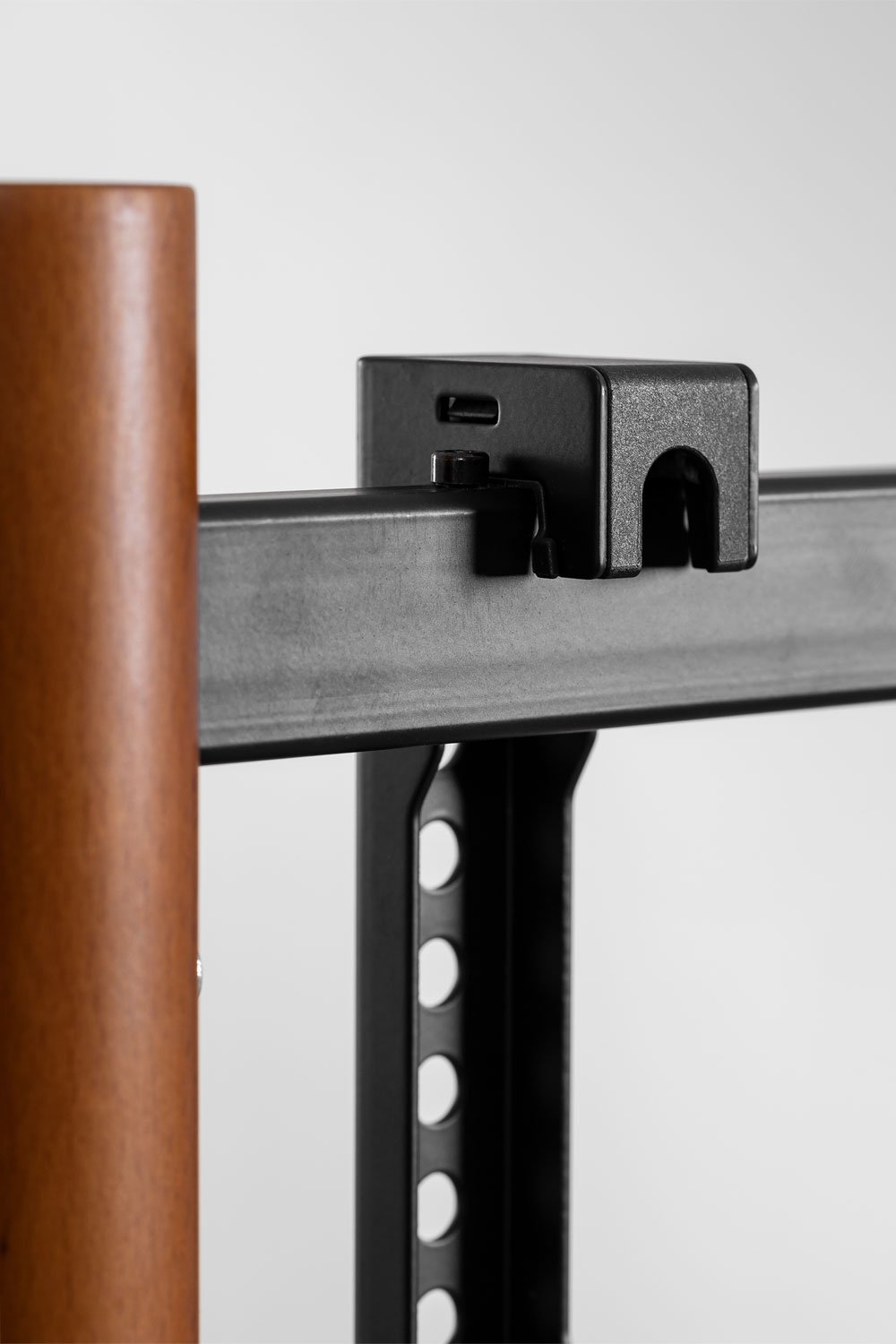 Porta TV in acciaio e legno Curtiz