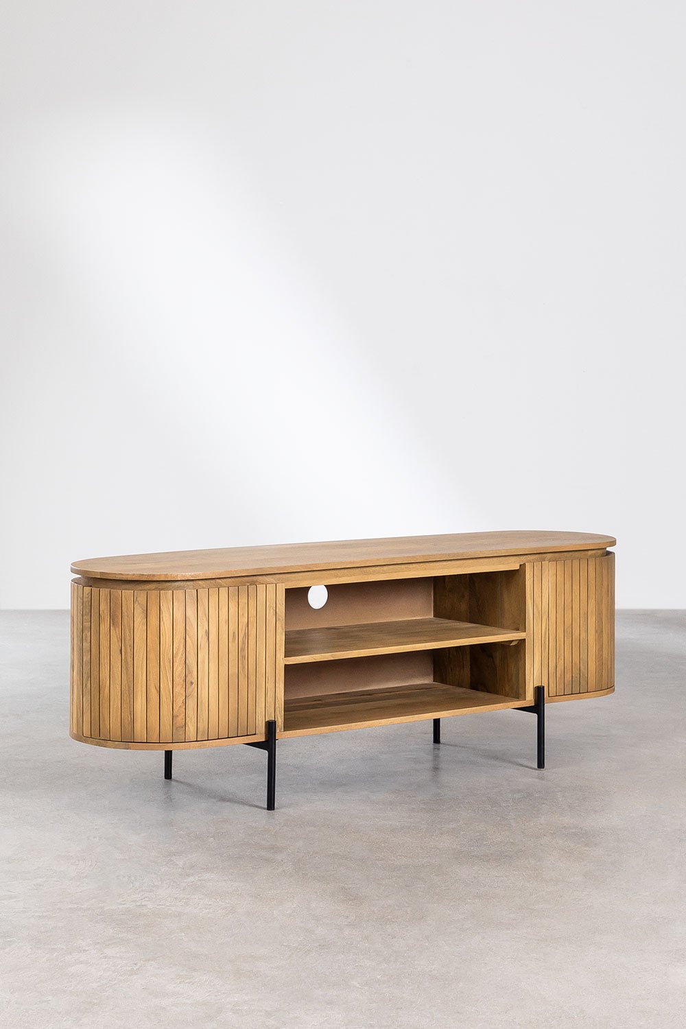 Mobile TV 160x45 cm in legno di mango Analis