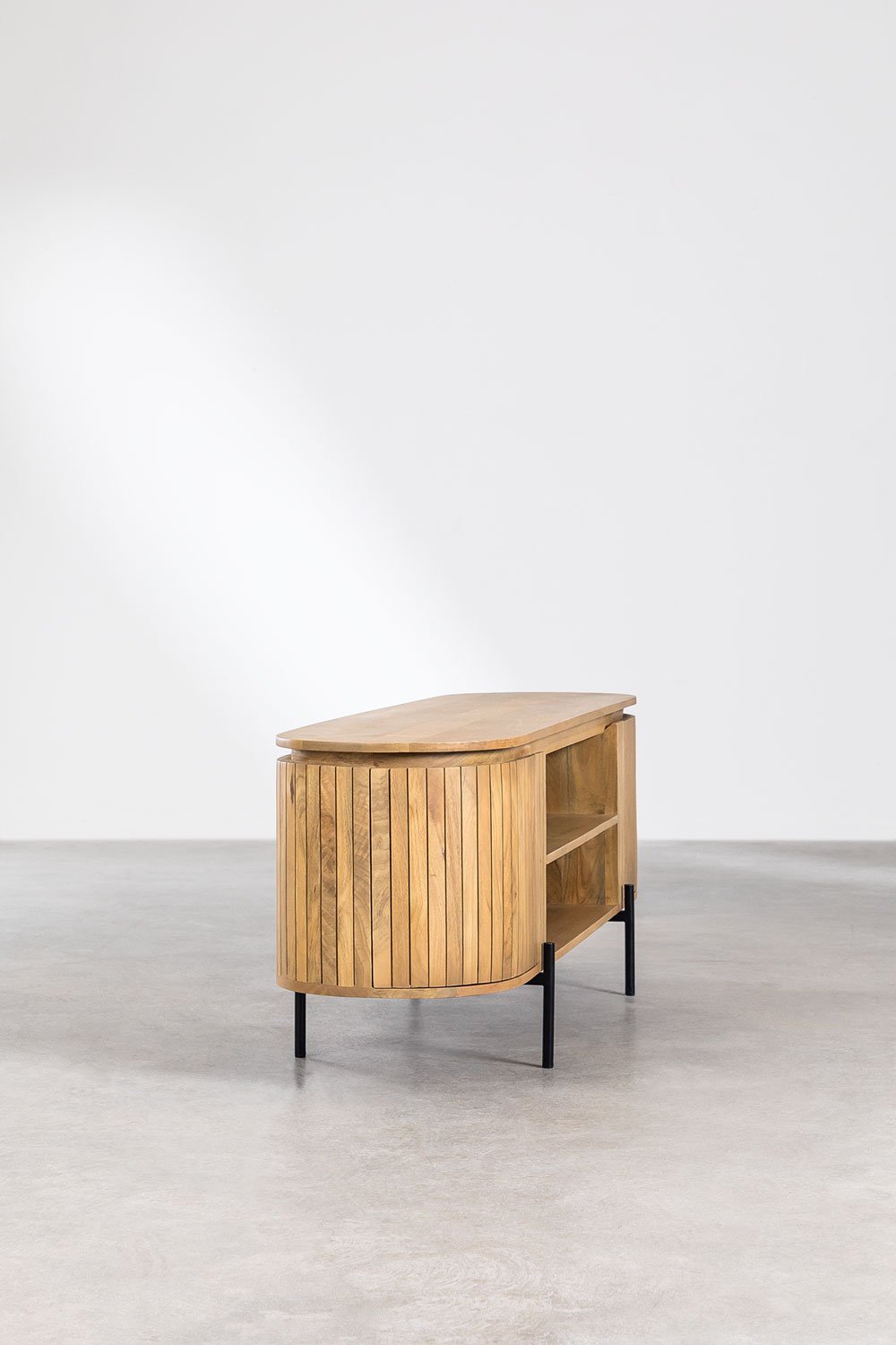 Mobile TV 160x45 cm in legno di mango Analis