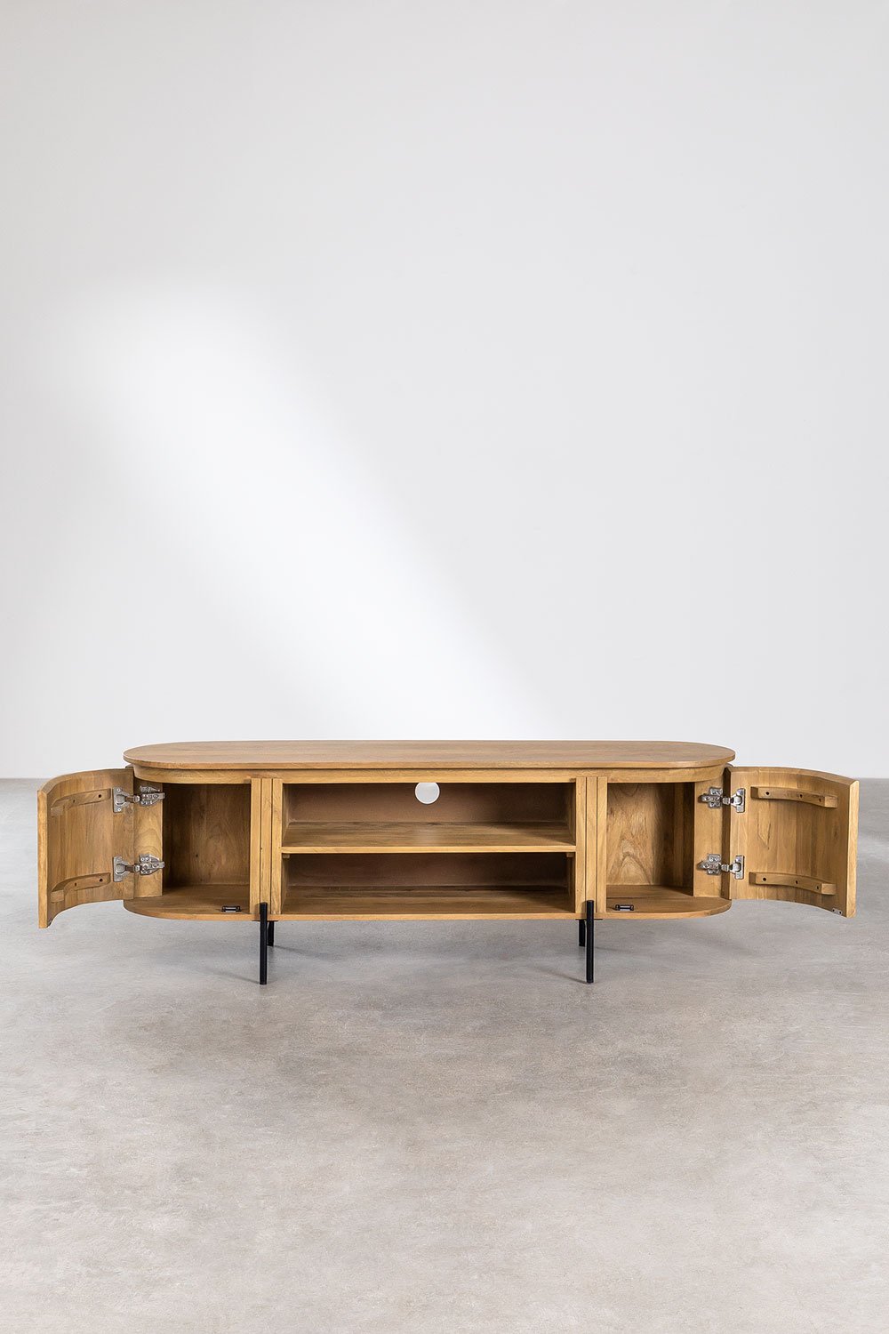 Mobile TV 160x45 cm in legno di mango Analis