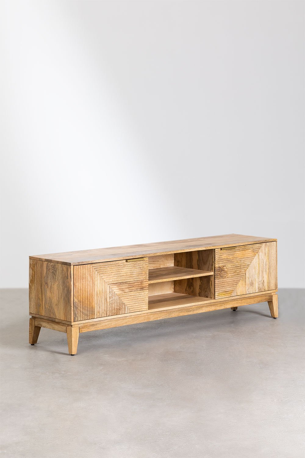 Mobile TV 165x40 cm in legno di mango Baty Design