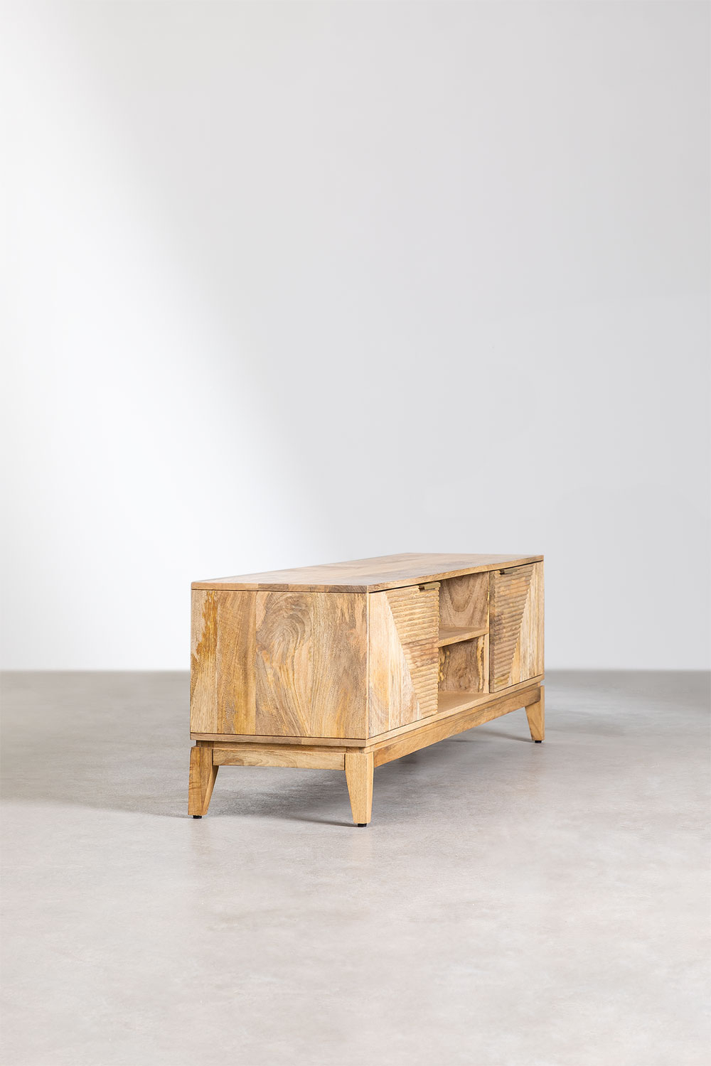 Mobile TV 165x40 cm in legno di mango Baty Design