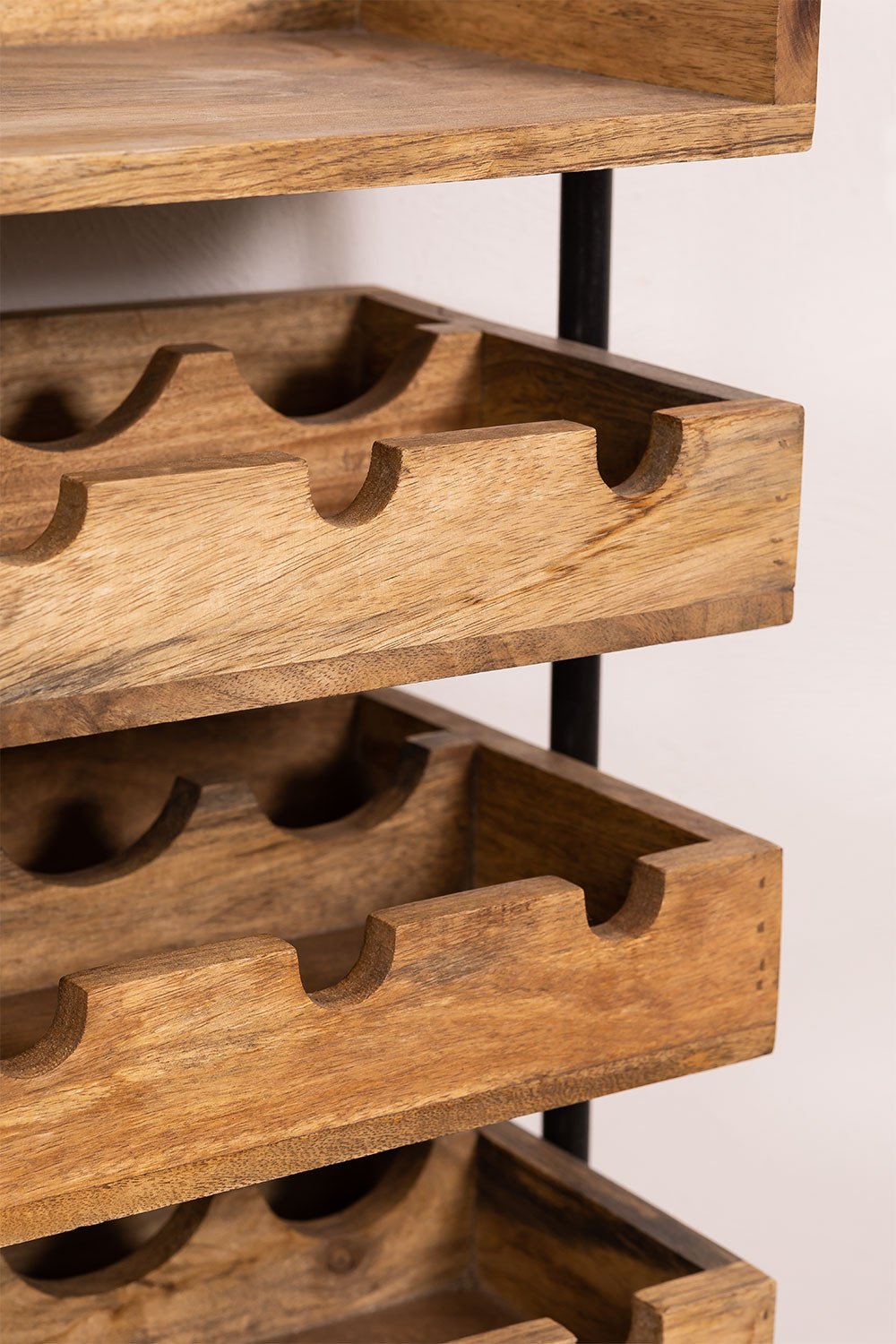 Portabottiglie da parete per 18 bottiglie in legno Weenni Style