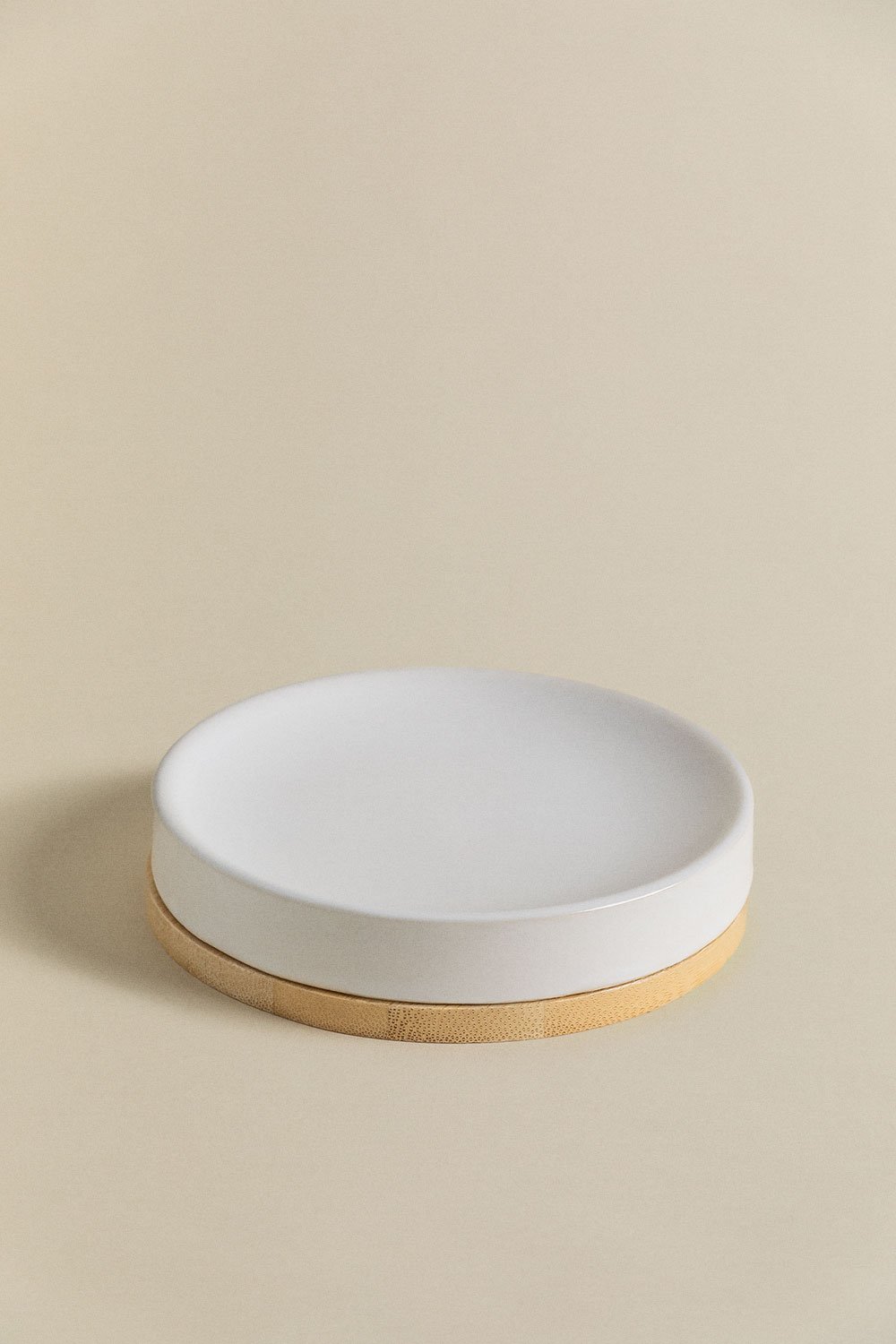 Portasapone in ceramica e bambù Elvan