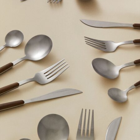 Posate Monovar in acciaio inox 16 pezzi con manico effetto legno