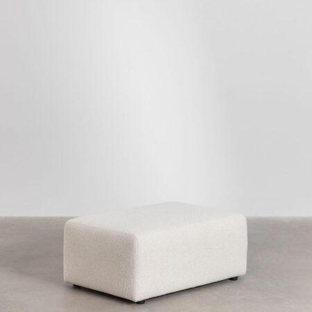 Pouf (90x60 cm) per divano modulare in tessuto bouclé Borjan