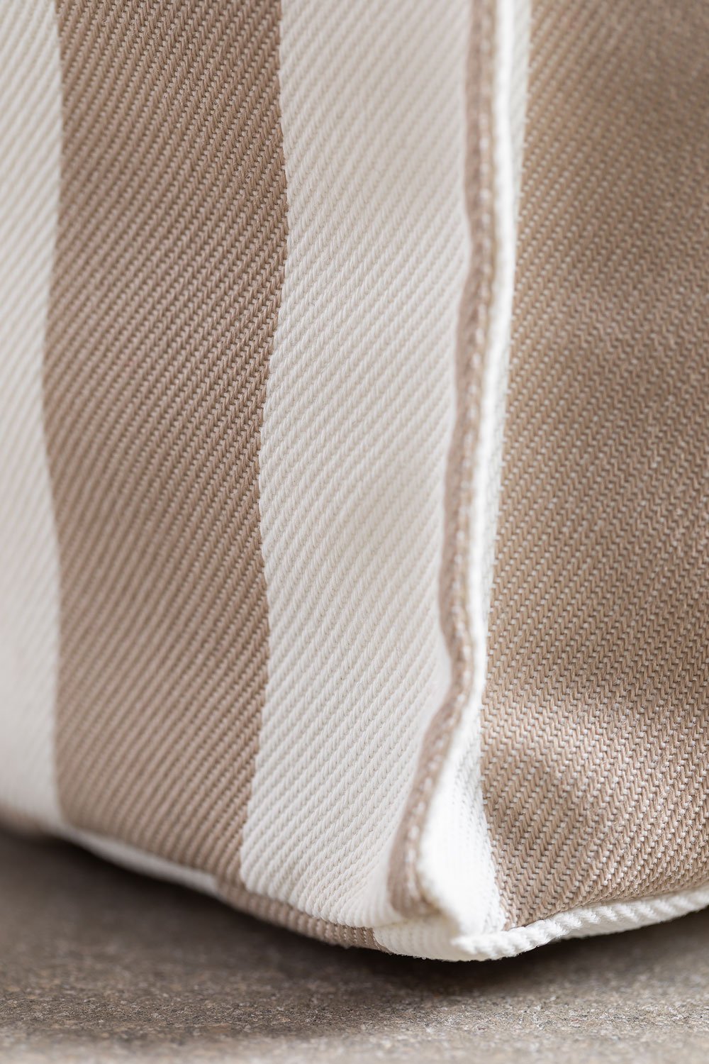 Pouf rettangolare 75x65 cm per divano componibile in tessuto Sandel