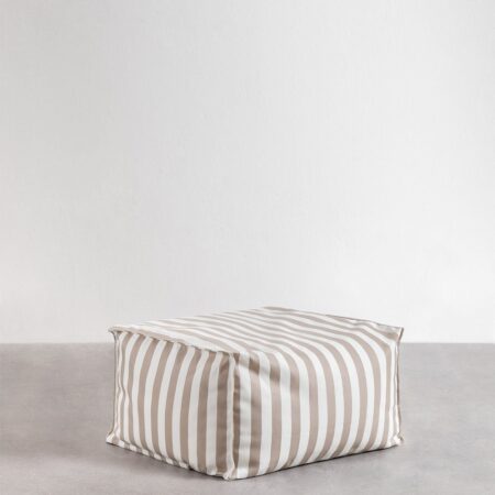 Pouf rettangolare 75x65 cm per divano componibile in tessuto Sandel