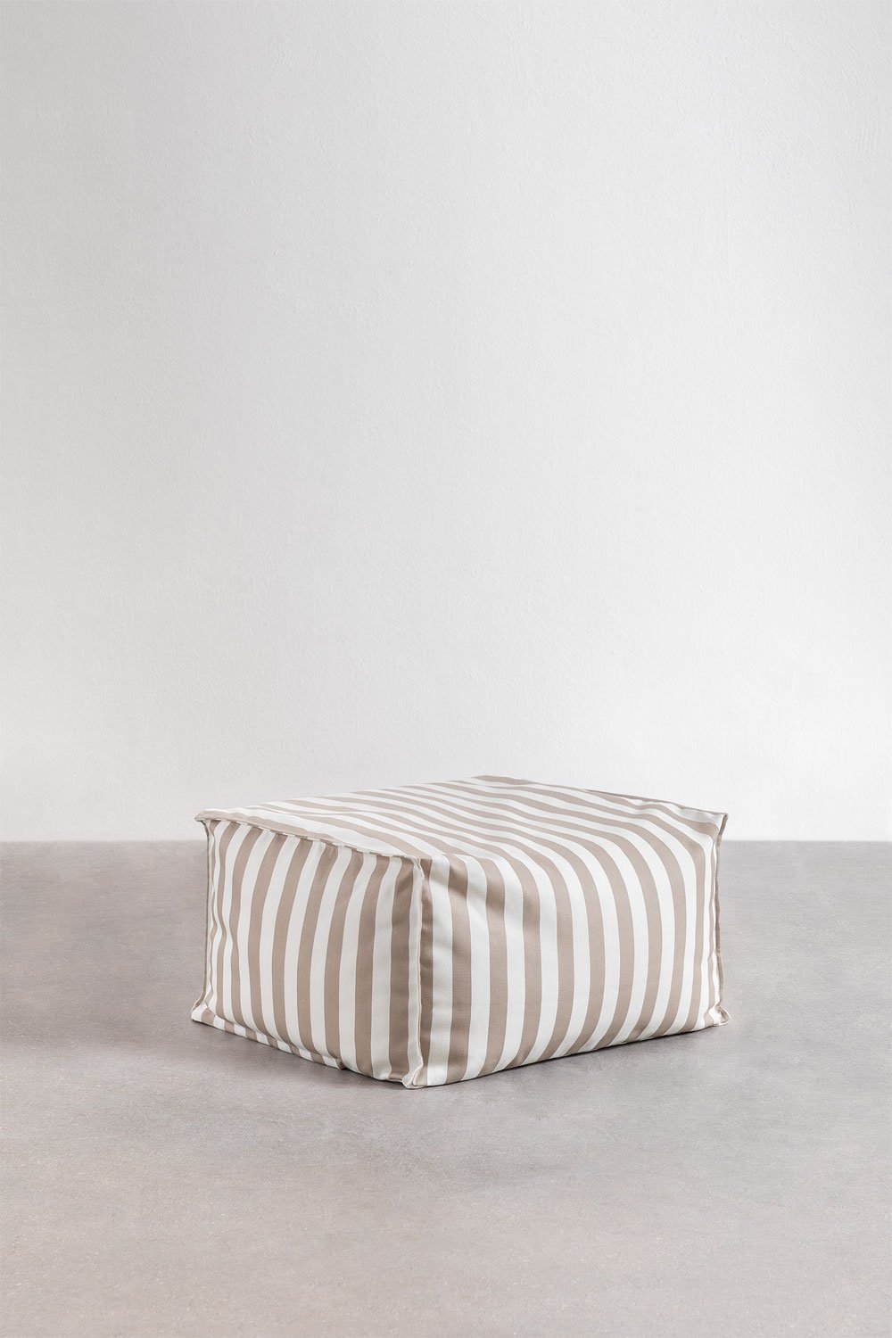 Pouf rettangolare 75x65 cm per divano componibile in tessuto Sandel