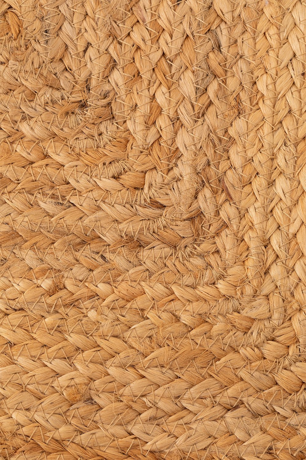 Puff quadrato in juta naturale Orsen