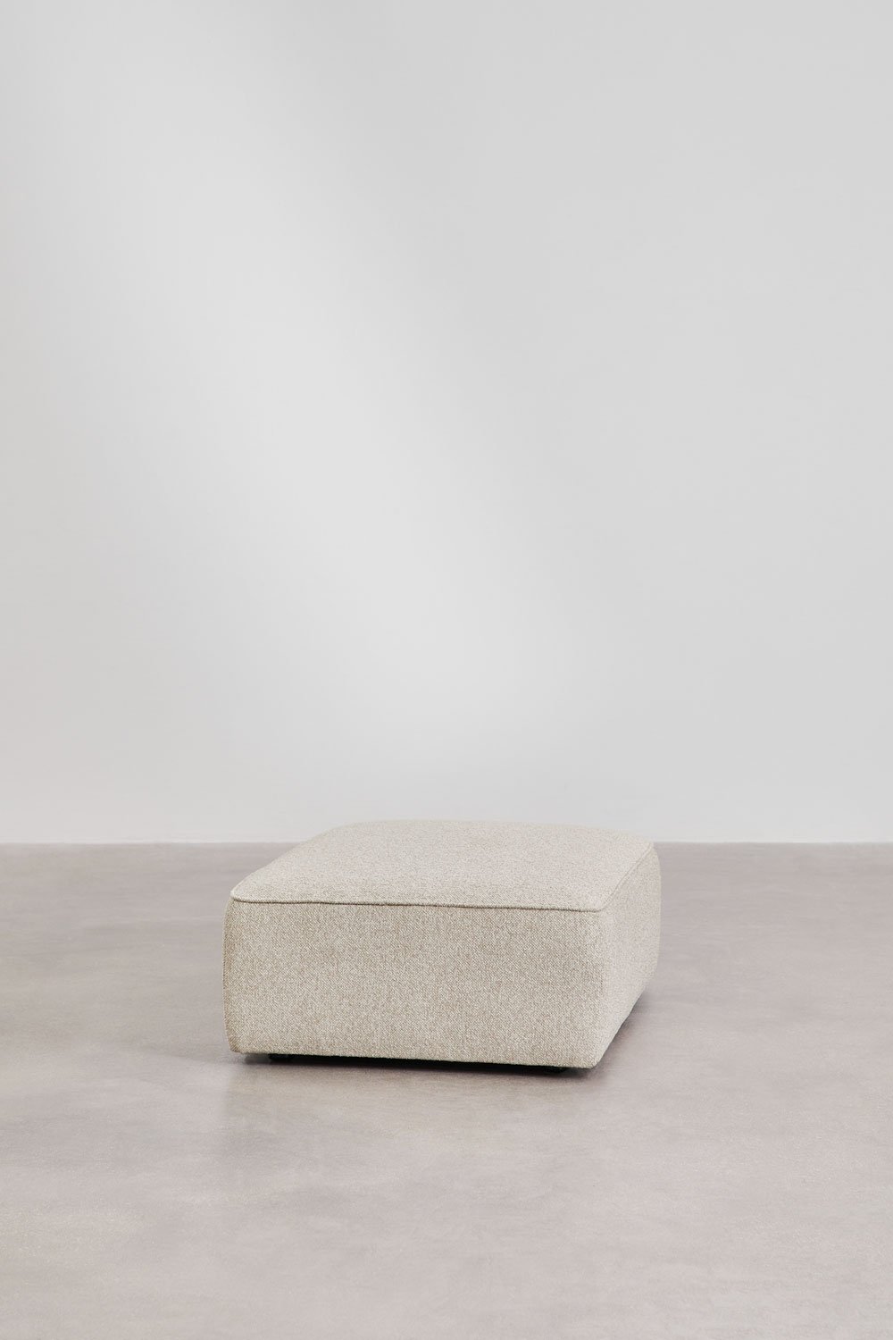 Pouf per divano modulare rivestito Cardea