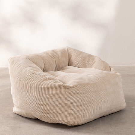 Poltrona Puff in Velluto a coste (70 cm) Thiago