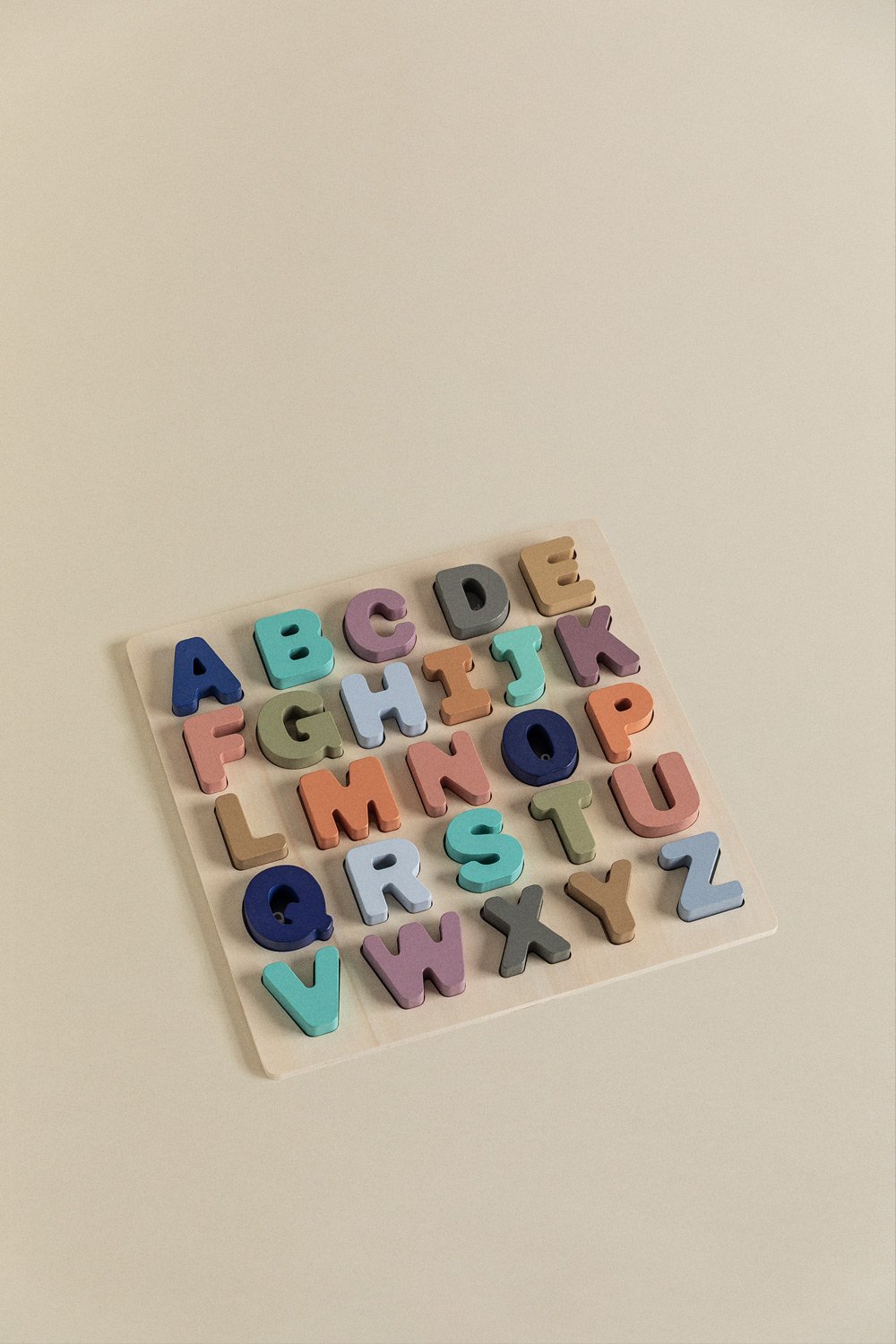 Puzzle con lettere di legno Zetin Kids