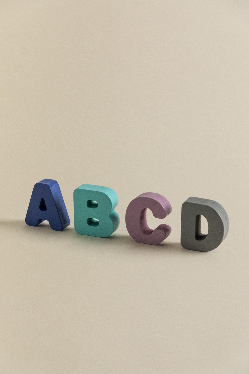 Puzzle con lettere di legno Zetin Kids