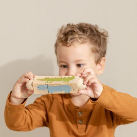 Puzzle rotante in legno con suono Rolet Kids