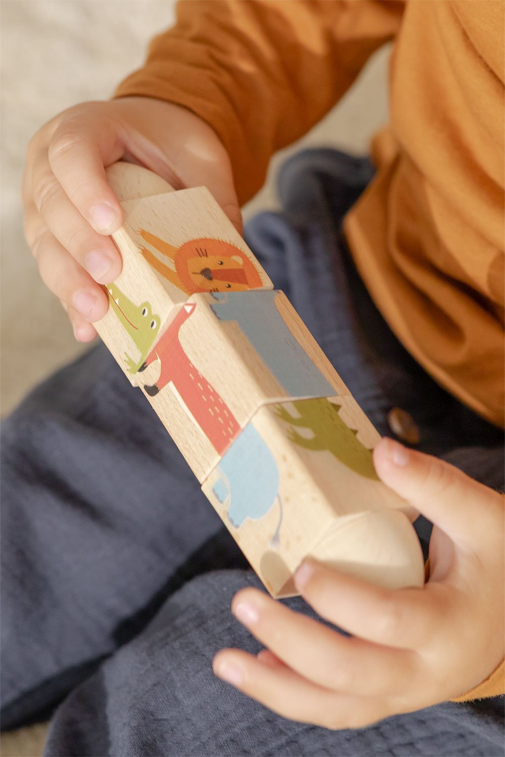 Puzzle rotante in legno con suono Rolet Kids