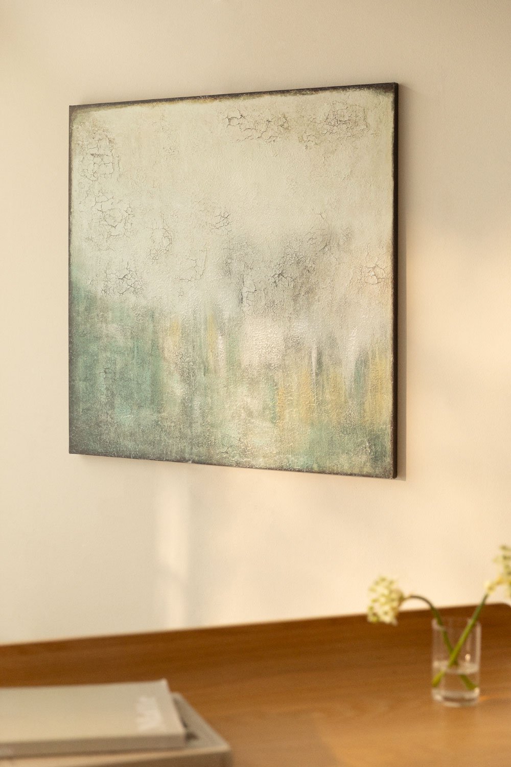 Tela decorativa 100x100 cm con texture intonaco Raizel