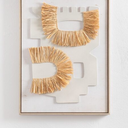 Quadro Decorativo con Texture in Fibra Naturale (60x80 cm) Ulises