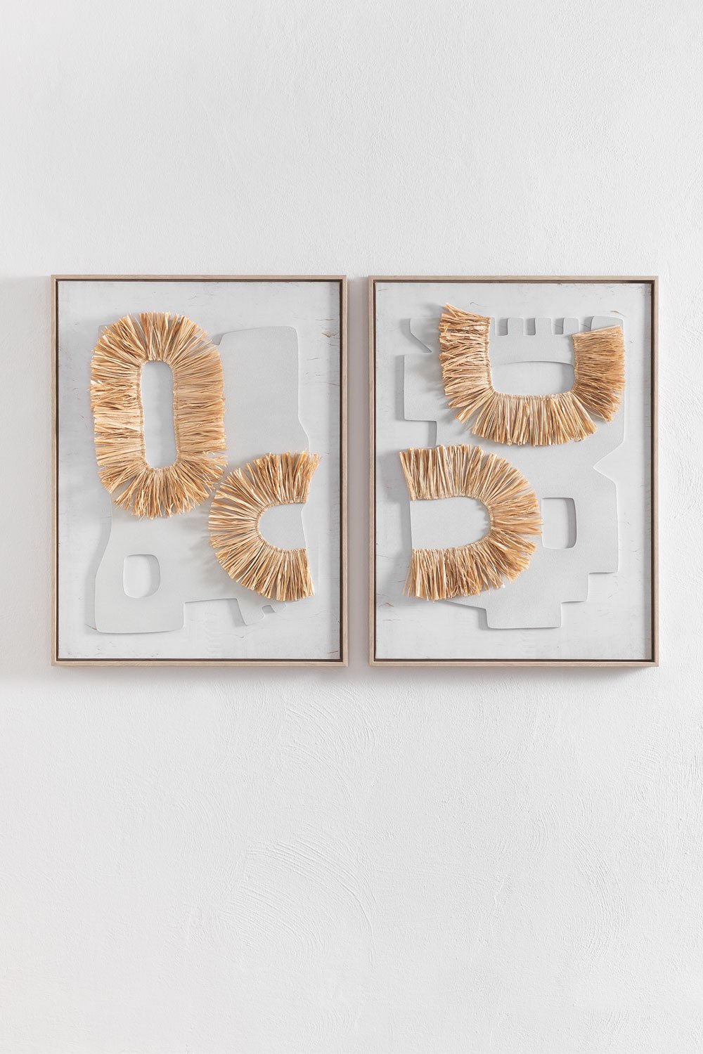 Quadro Decorativo con Texture in Fibra Naturale (60x80 cm) Ulises
