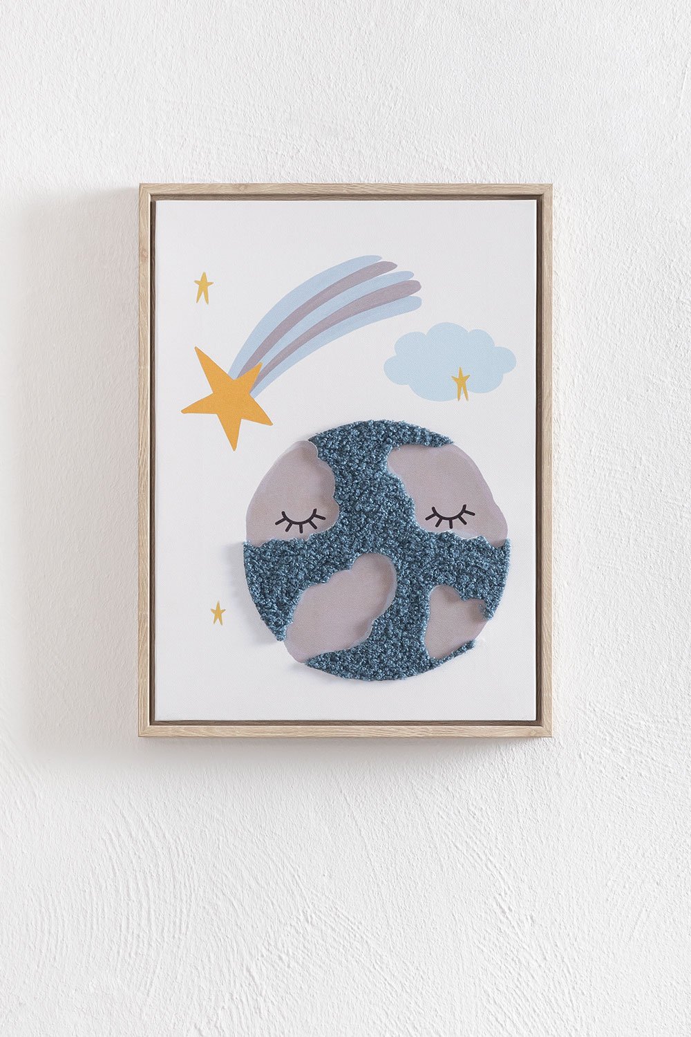 Quadro decorativo 30x40 cm con texture tessile Haley Kids