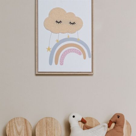 Quadro decorativo 30x40 cm con texture tessile Timoty Kids