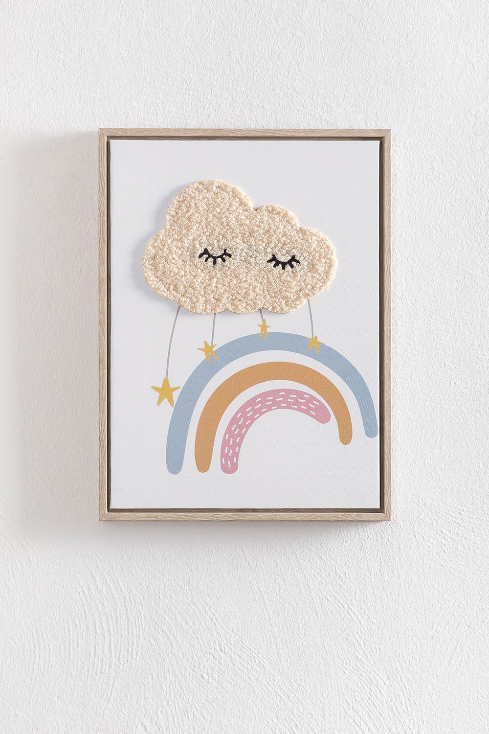 Quadro decorativo 30x40 cm con texture tessile Timoty Kids
