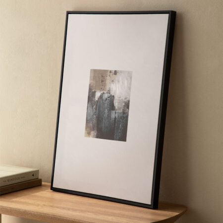 Quadro Decorativo con Trama Intonaco (50x70 cm) Bradie