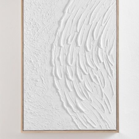 Quadro decorativo in rilievo in gesso (60x90 cm) Severine