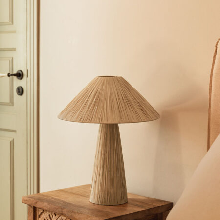 Lampada da tavolo in rafia Liselot
