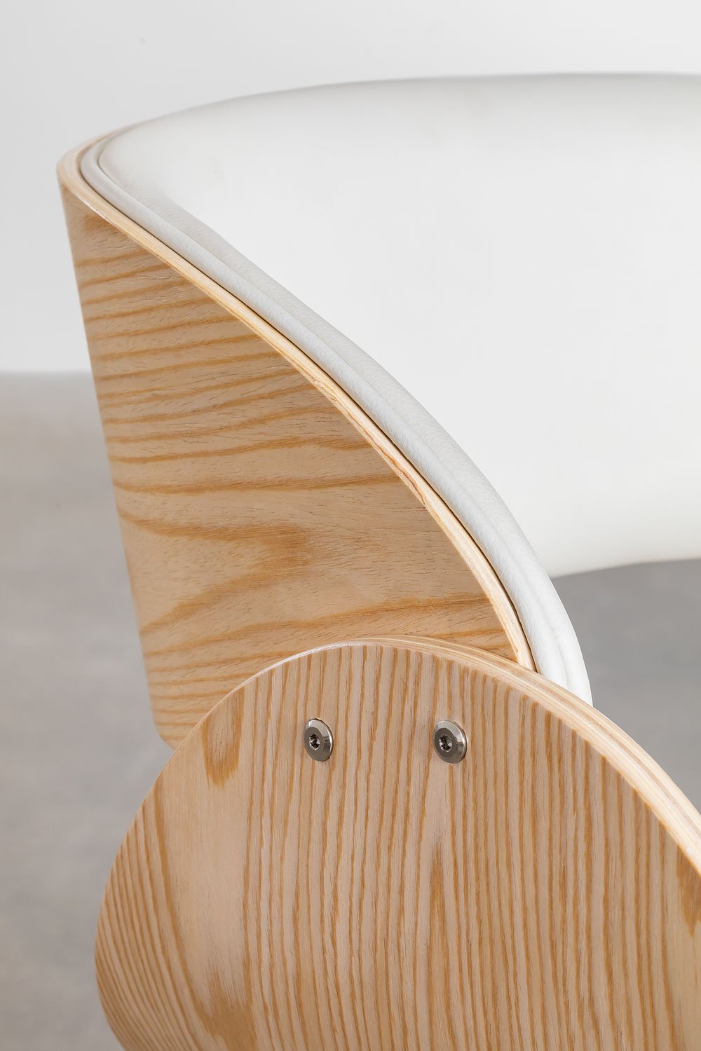 Confezione da 4 Sedie da Pranzo in Legno e Similpelle Lorete