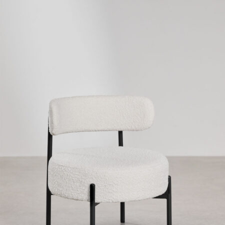 Poltrona in tessuto bouclé Anisa