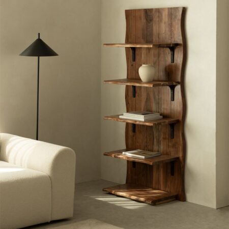 Scaffalatura in legno di acacia Yago